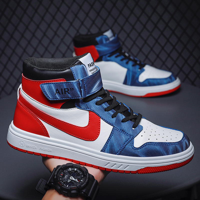 aj男鞋秋季2021年新款春秋款空军一号板鞋高帮运动休闲青少年潮鞋