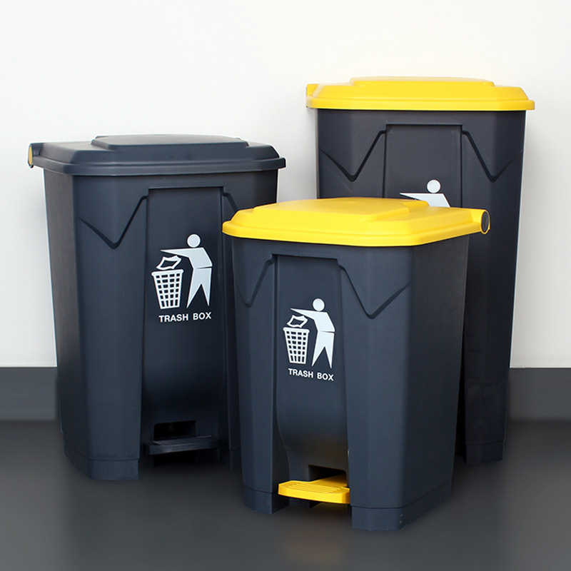 批发脚踏垃圾桶户外大号环卫商用办公室酒店分类垃圾箱家用厨房果