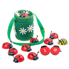 新品亚马逊计数甲虫玩具幼儿园儿童数字启蒙学数数昆虫游戏送背包