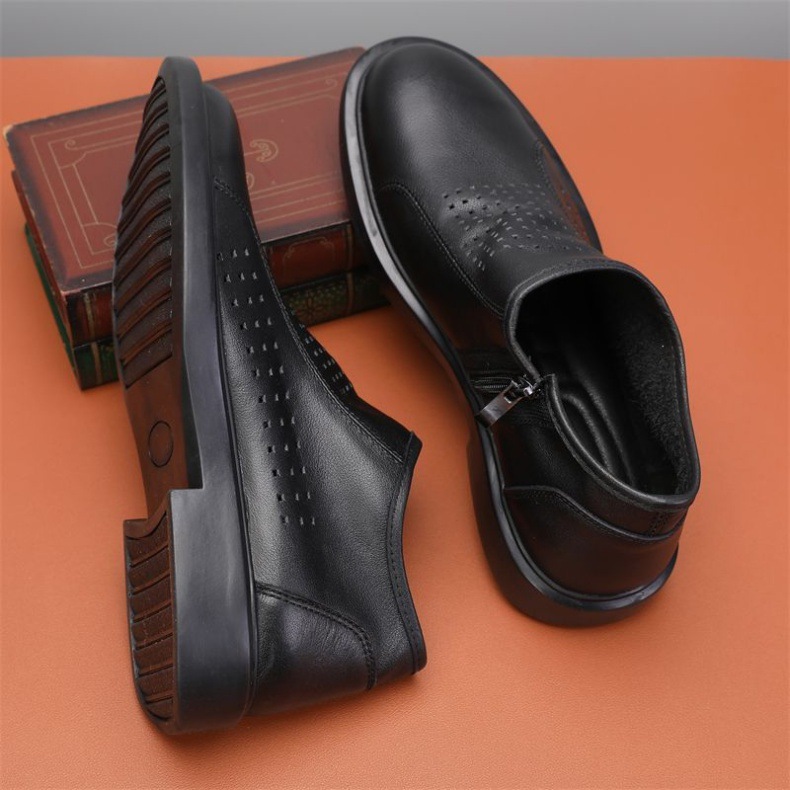 切尔西马丁靴男真皮头层牛皮外贸高帮鞋透气休闲单层皮鞋时尚男靴