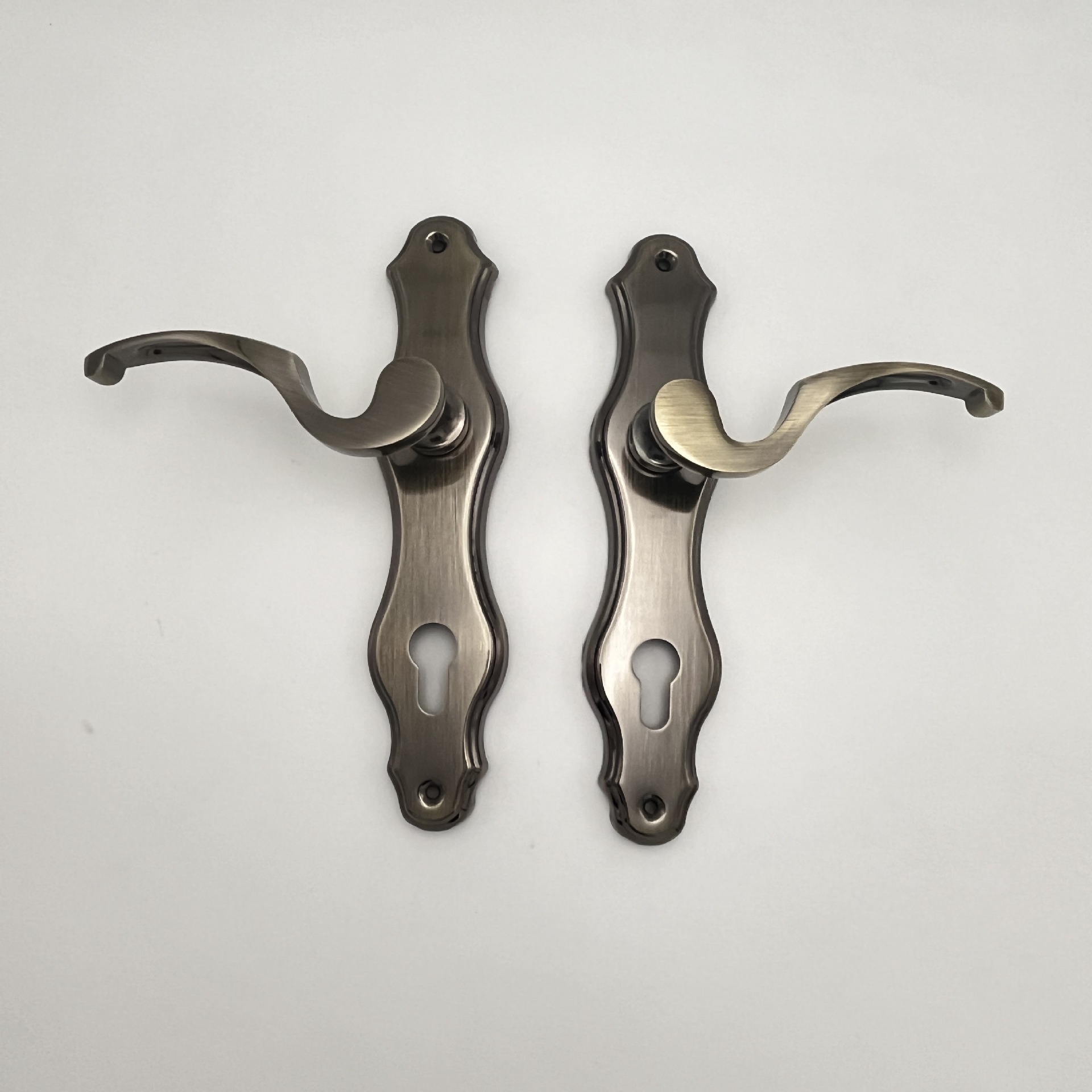 M001美人腰6085孔距青古色面板锁欧式锁执手锁房间门