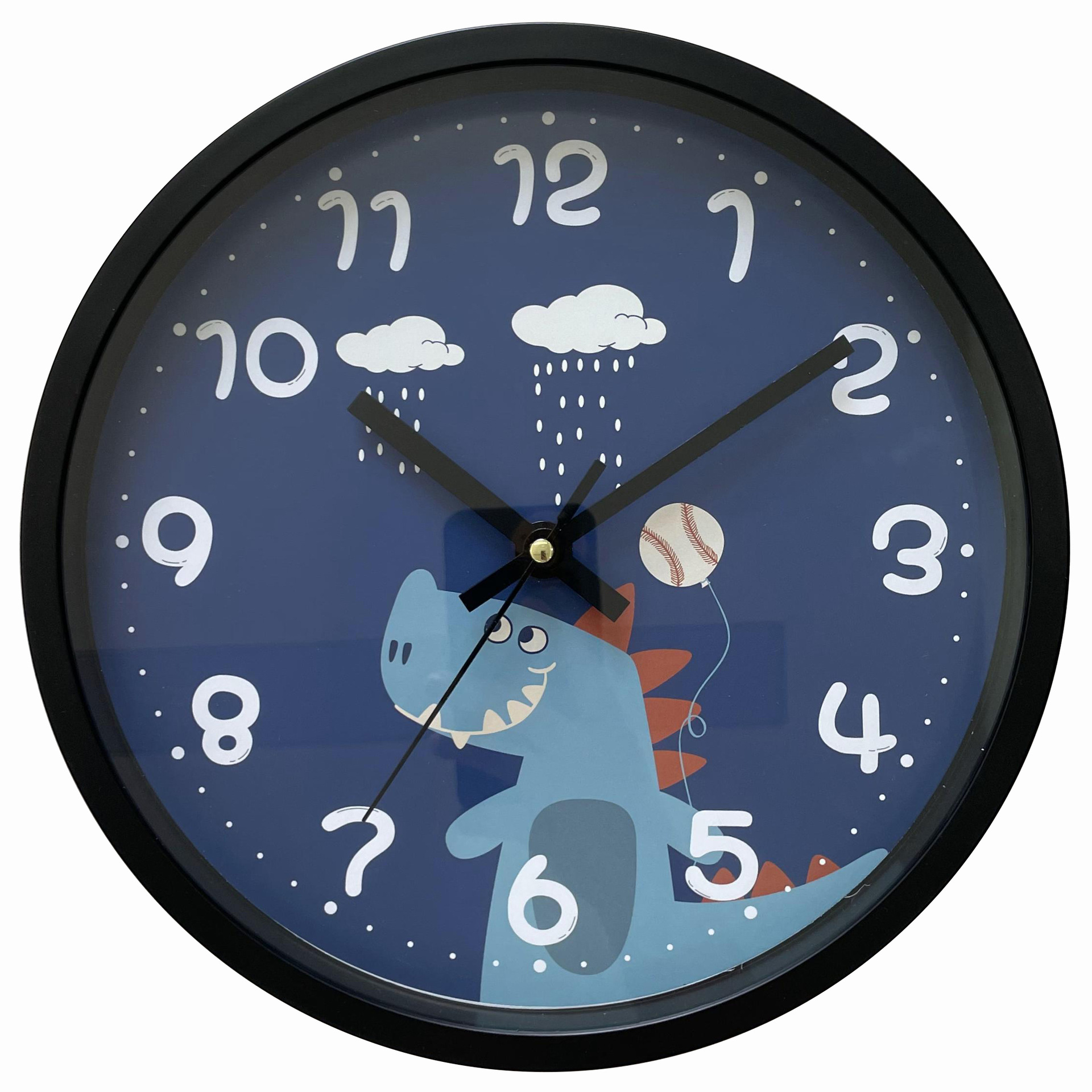 Factory Direct Amazon Hot Sale 10-Inch Mute Cartoon Cute Children's Room Wall Clock Simple Quartz Clock Wholesale