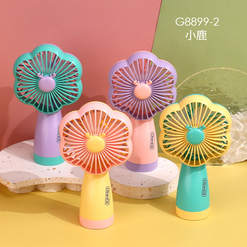 Drip Fan Cartoon Lantern Rechargeable Small Fan Portable Handheld USB Fan Promotional Gift Factory Direct Sales