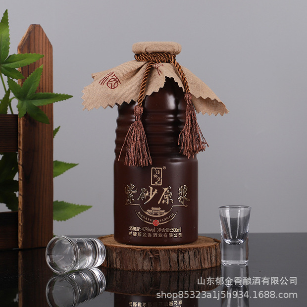 厂家定制紫砂原浆珍藏酒 52度500ml*6白酒整箱 浓香型粮食白酒