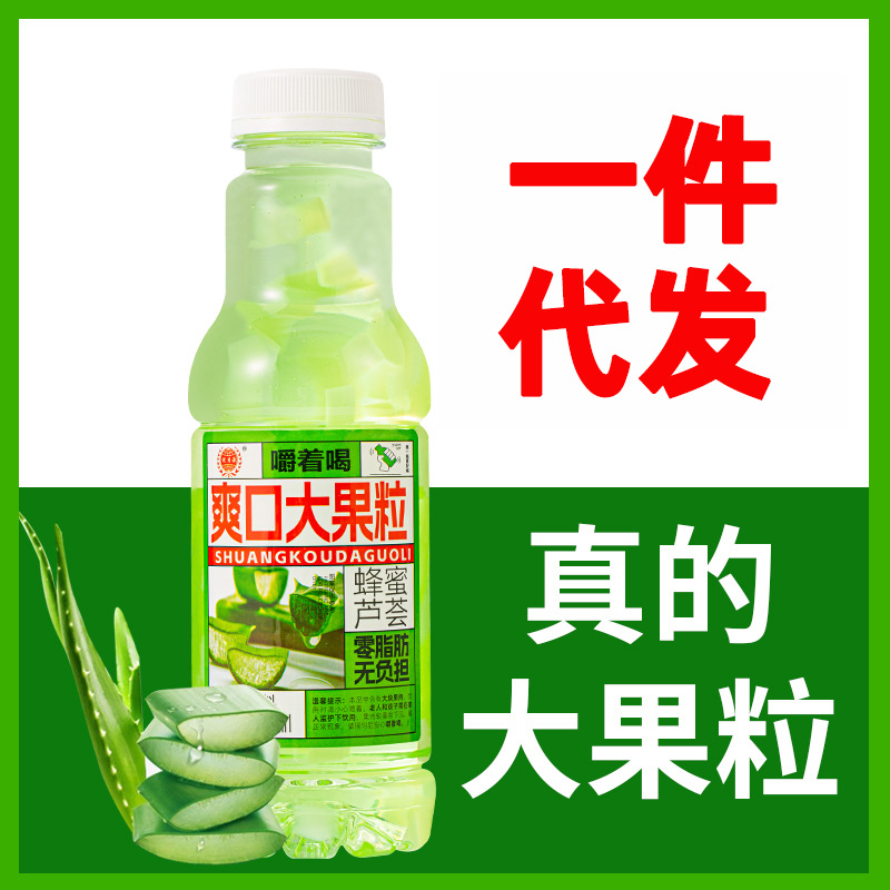 网红新品饮料大果粒多肉果味饮品整箱特价芦荟菠萝味学生超市饮料