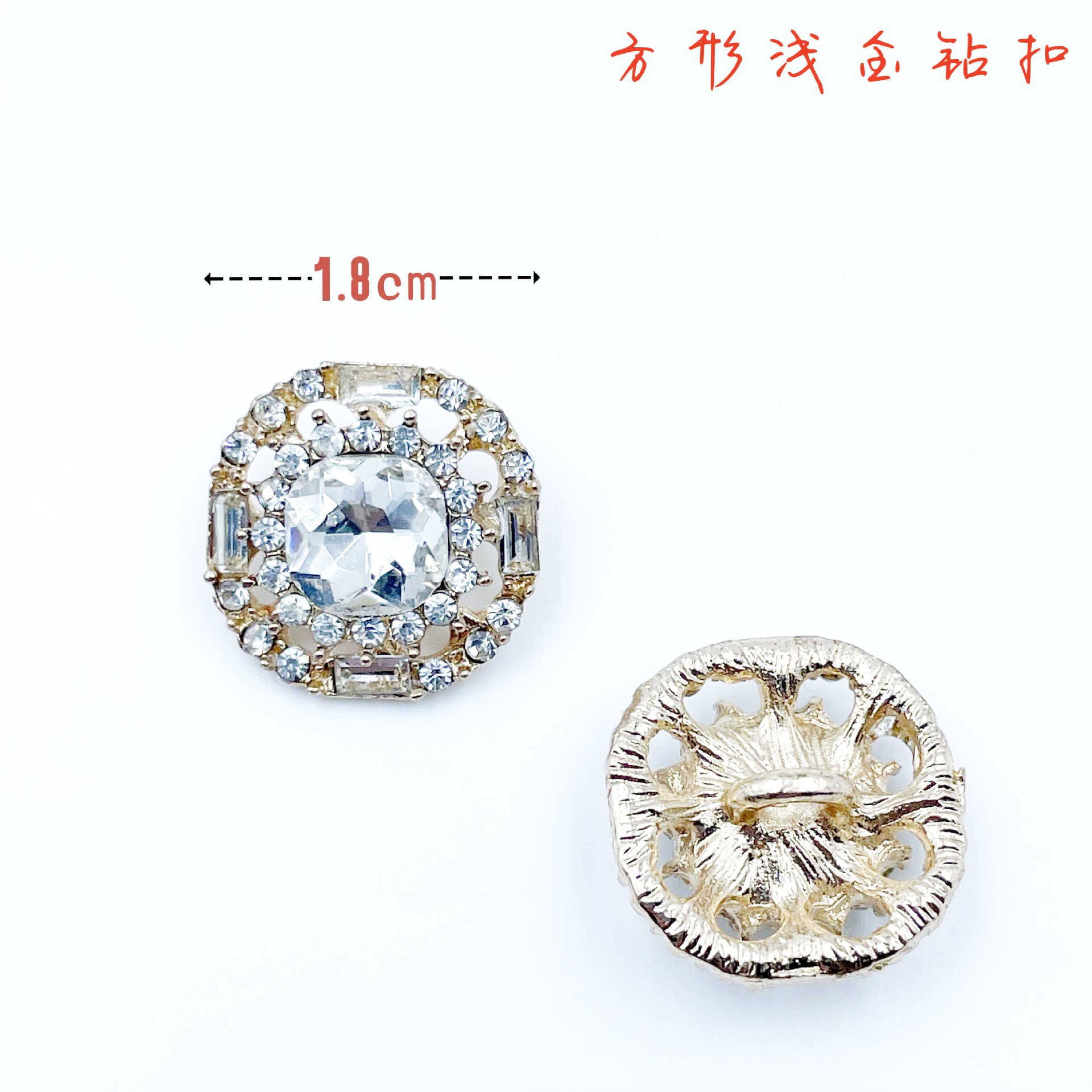 In Stock Hot Sale Welding Hand Sewing High Foot Diamond Button Rhinestone Pearl Classic Style Decorative Buckle DIY Clothing Sccessories