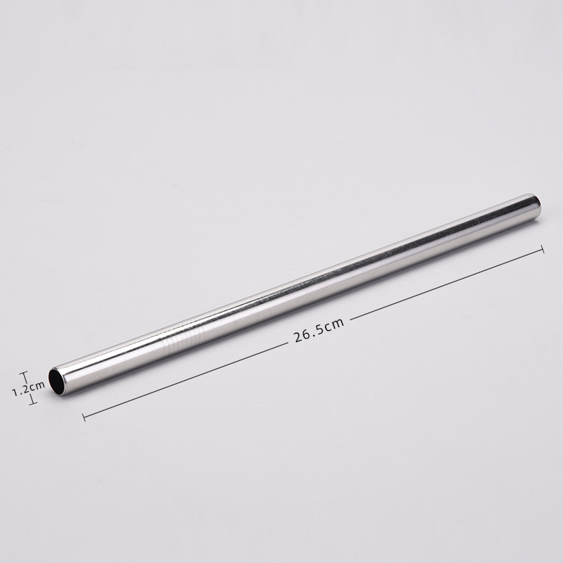 Tritan Straw Lengthened 304 Stainless Steel Metal Straw Suit Milk Tea Drink Reuse Water Cup Straw