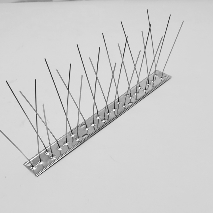 亚马逊驱鸟器不锈钢驱鸟刺防鸟刺防猫刺赶鸟器25cm长24刺非组装