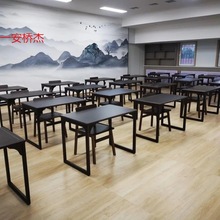 CL茶桌小型家用新中式办公实木简易书桌阳台休闲桌椅书法桌古风桌