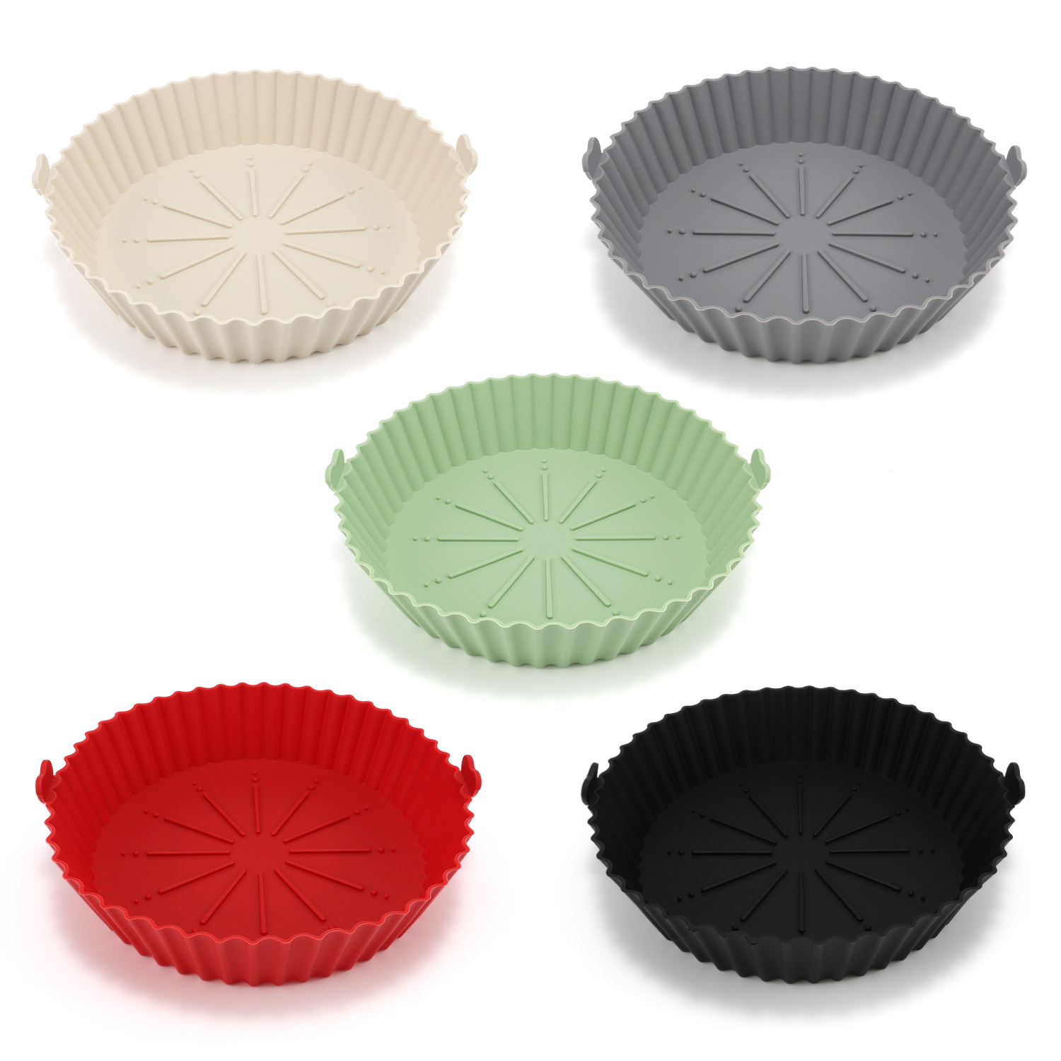 Silicone Air Fryer Tray Inner Basket Baking Tray Silicone Pot Air Fryer Silicone Oven Baking Dish