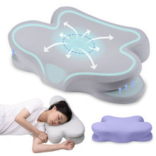 跨境定制太空记忆枕成人家用护颈枕夏季睡眠侧睡颈椎枕记忆棉枕头