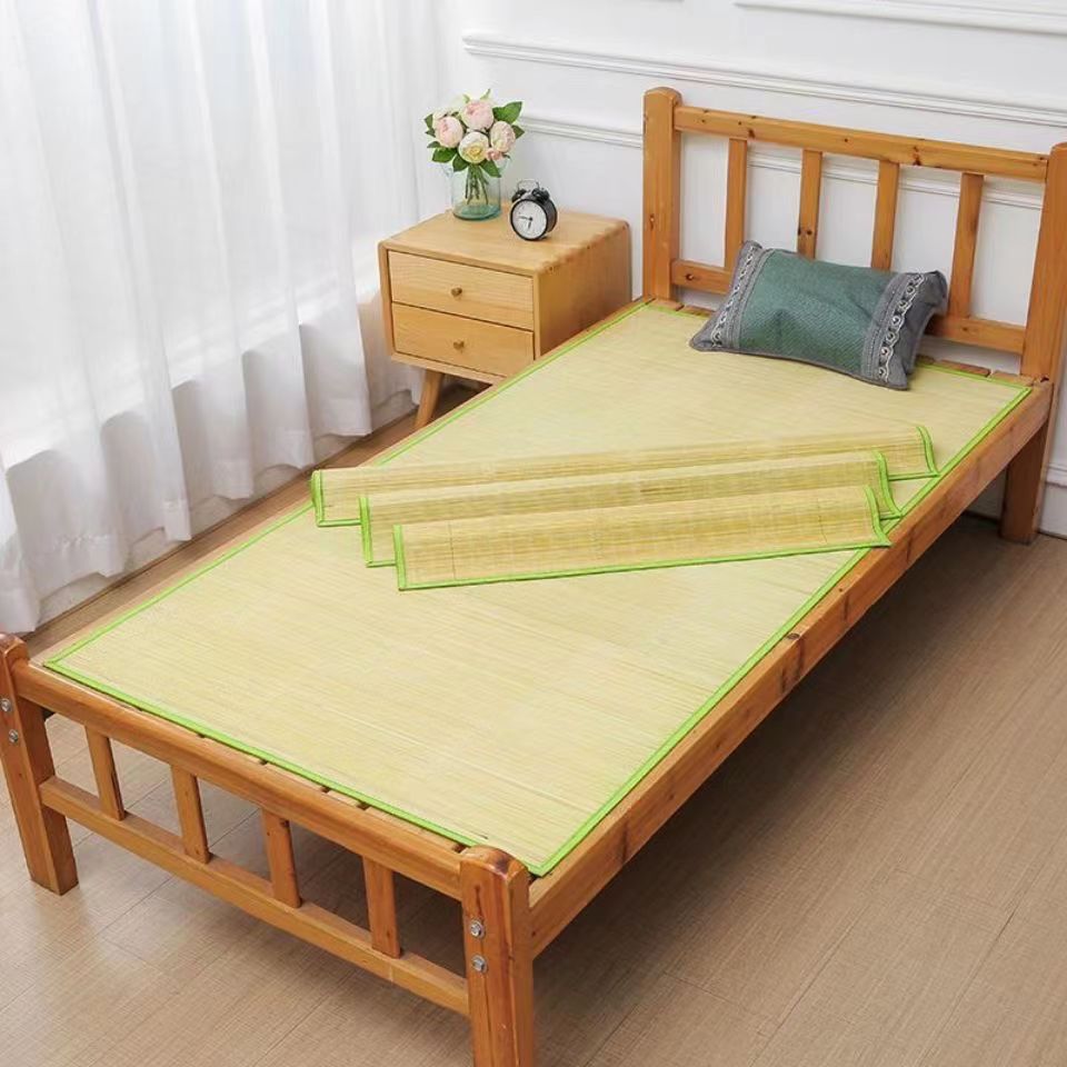 Summer Summer Summer Mat Bamboo Mat Wholesale Zhongqing Mat Student Dormitory Bamboo Mat Straw Mat Upper and Lower Bunk Truck Single Worker