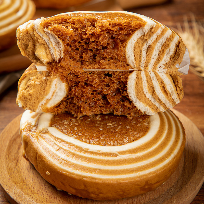 乐肴居双色发糕馒头儿童营养早餐半成品红糖点心传统糕点速冻面点