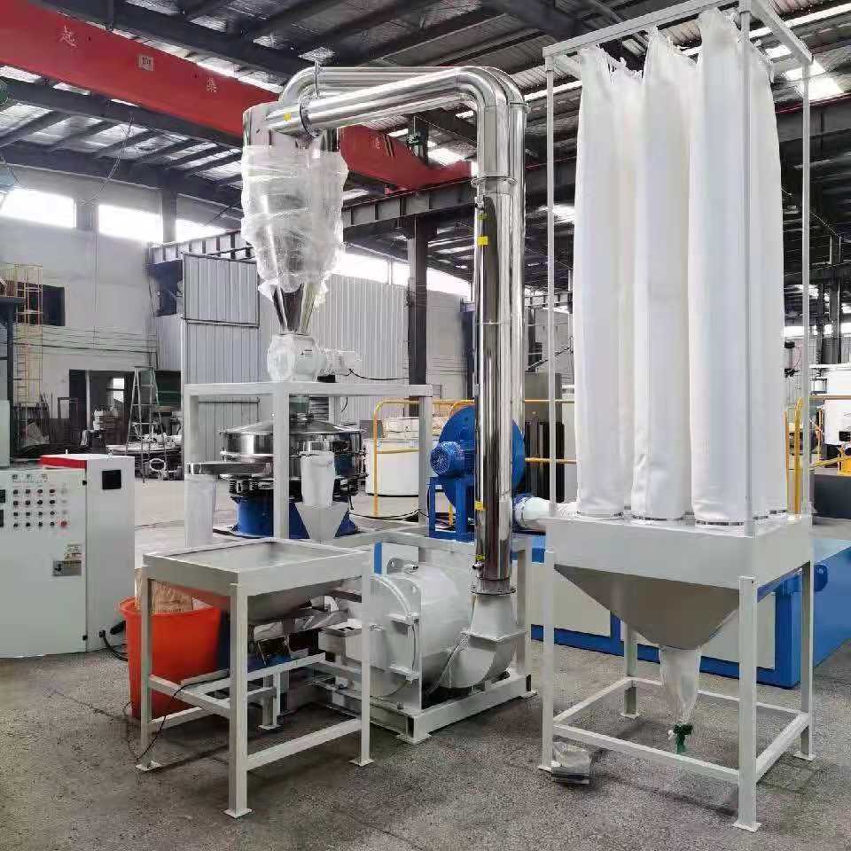 pvc墙纸塑料磨粉机smf800 边角料磨粉机 废旧板材磨盘磨粉机100目