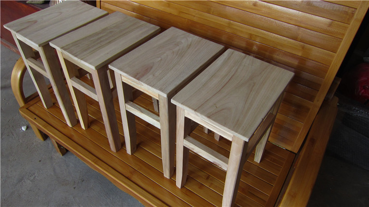 天然香樟木实木方凳子/餐凳餐椅/实木凳木头圆凳原木色牢固学生凳