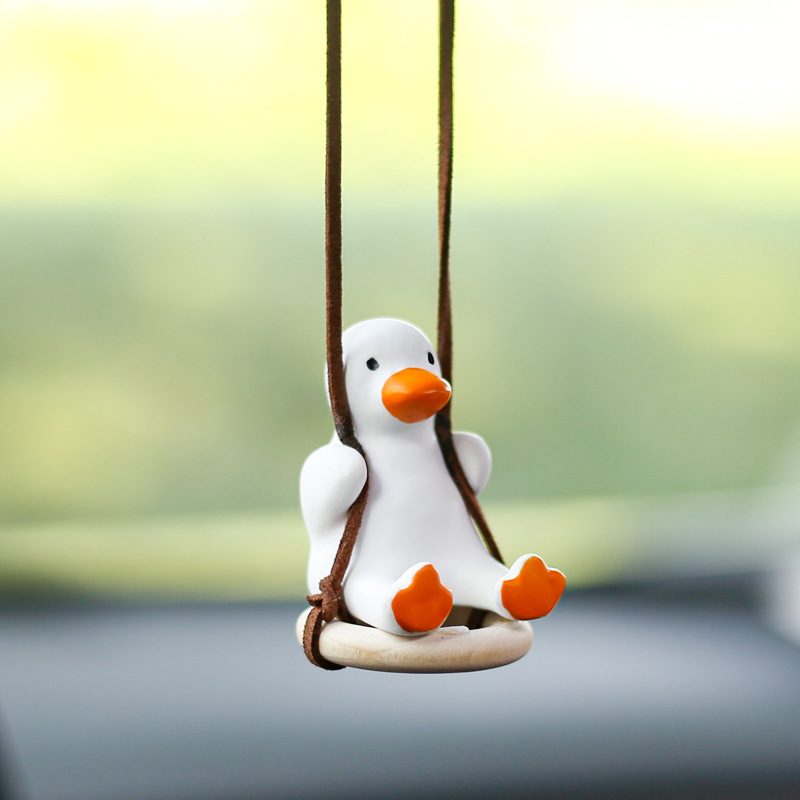Cute Duck Car Pendant Swinging