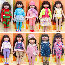 18寸美国玩具娃娃衣服48CM婚纱套装时装礼服裙子布衣服玩偶生日