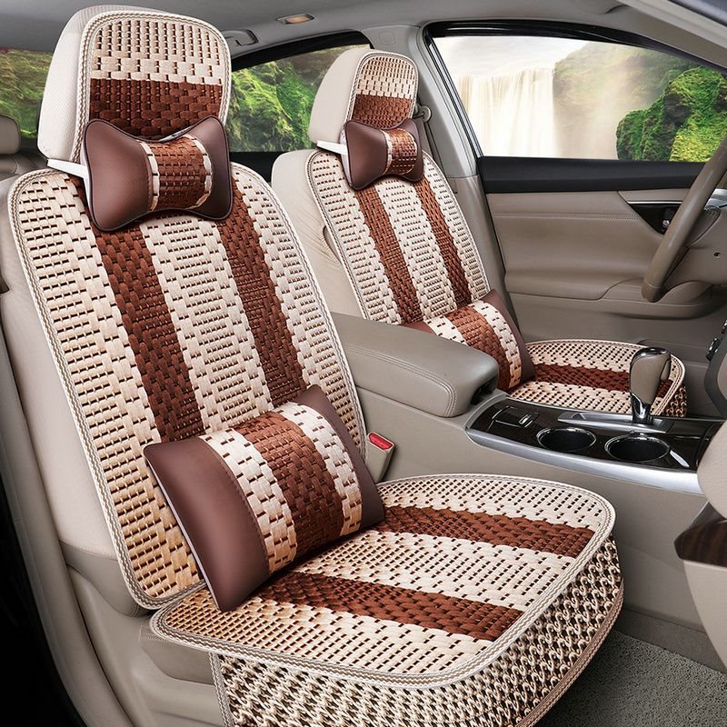汽车座套夏季冰丝凉垫夏天专用坐垫包围透气小车座椅套四季通用