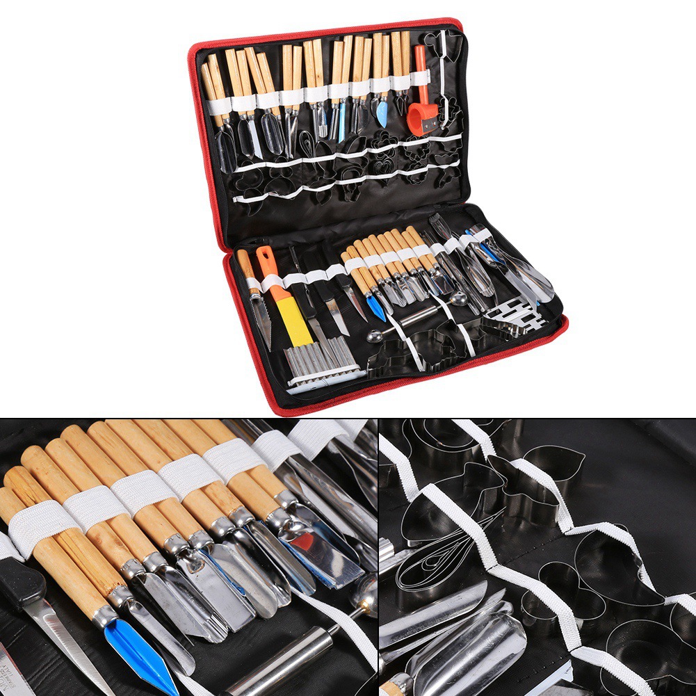 五星80件套厨房厨师雕刻刀套装 不锈钢食品雕刻刀 雕花刀刻花刀