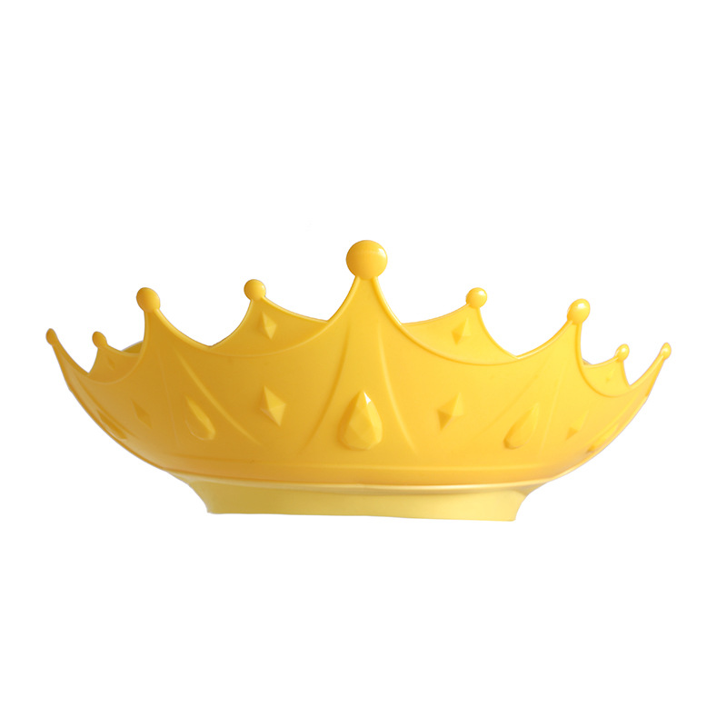 Crown Latest Children's Silicone Shower Cap Ear Protection Adjustable Baby Shampoo Children Shampoo Cap Head Washing Fantastic Cap