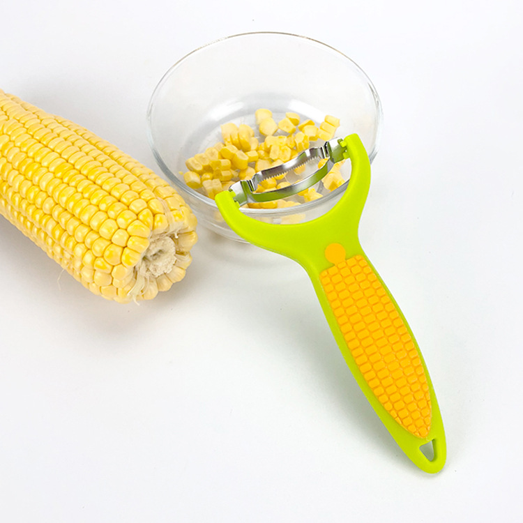 Factory Spot Stainless Steel Corn Planer Peel Corn Threshing Device Corn Separator Kitchen Tools Cut Corn Knife