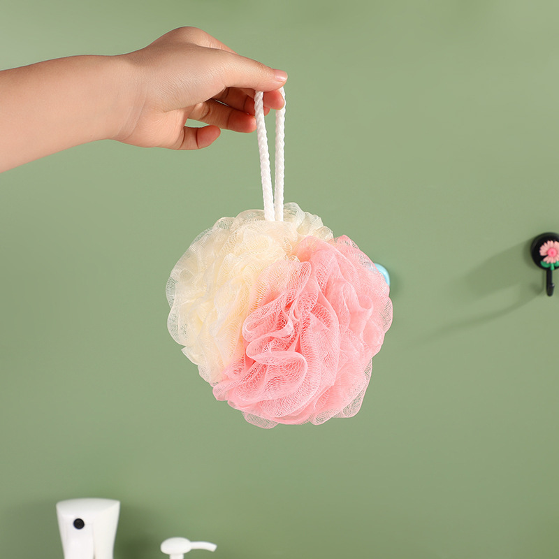 双色大号沐浴花浴球按摩搓澡起泡洗澡巾沐浴球搓澡洗浴用品-阿里巴巴