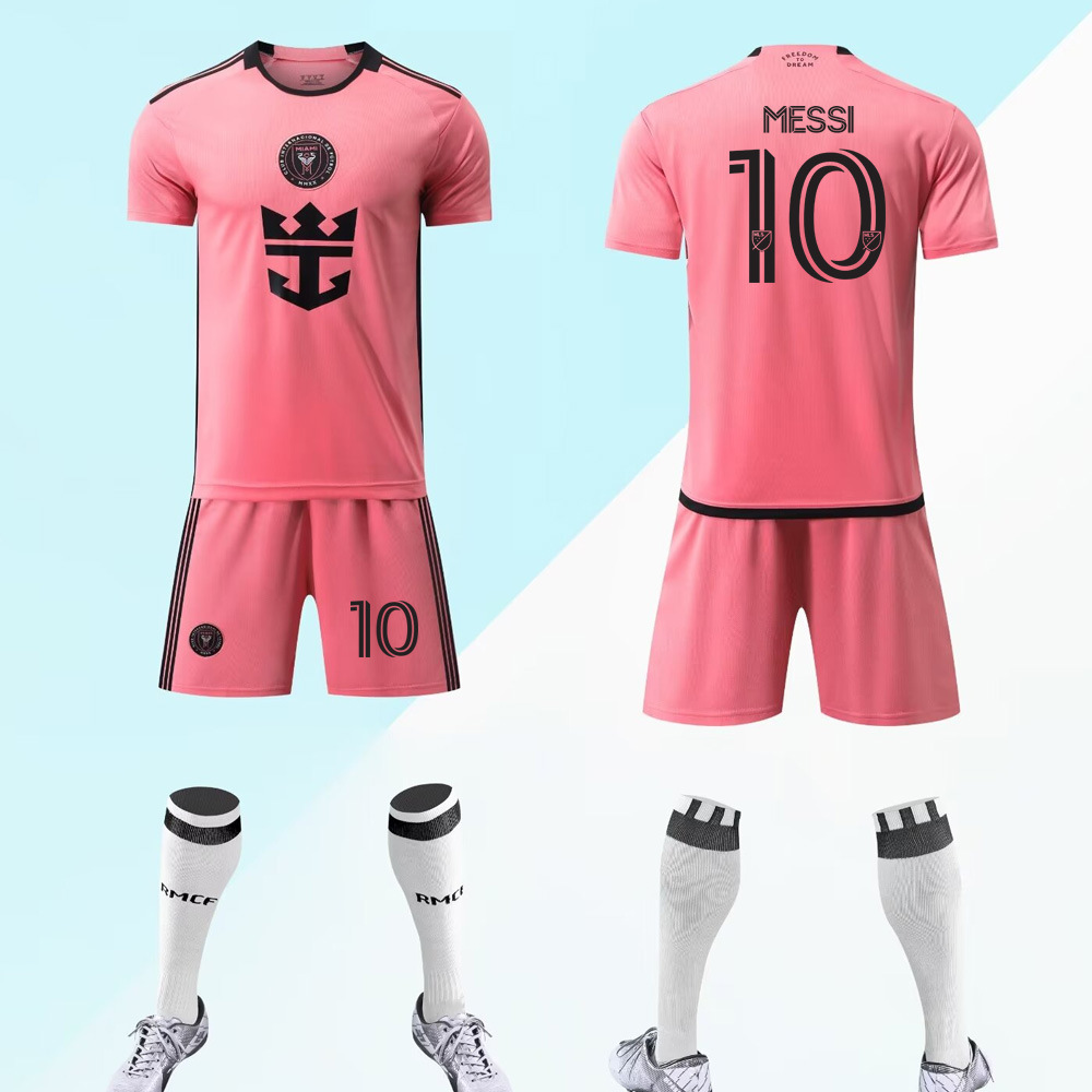 2425迈阿密梅西球衣皇马利物浦jersey足球服套装球衣
