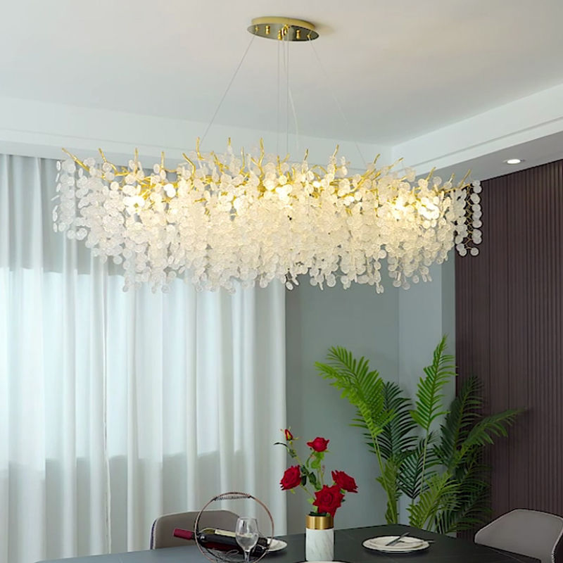 树枝水晶吊灯现代新款大气轻奢艺术灯客厅法式别墅灯中山厂家直供