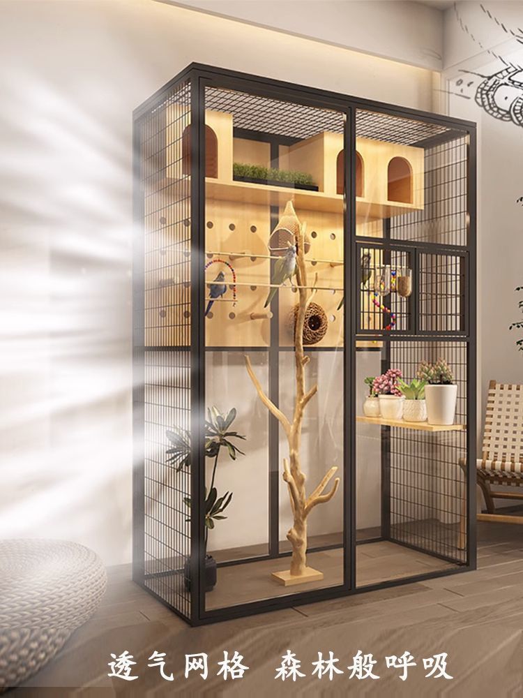 鸟笼子特大型特大号鹦鹉玄凤豪华别墅透明生态户外孔雀养鸟笼