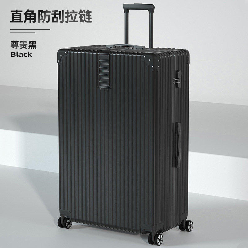 Oversized Retro Luggage Women's 34-Inch Student Universal Wheel Trolley Case 24 Men's Password Suitcase Extra Large Leather Case 60-Inch