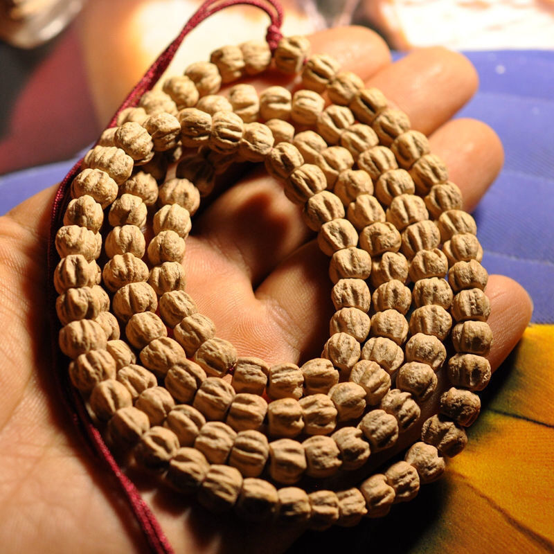 百香籽菩提子 108颗 热振百香籽 柏香籽原籽 原皮无修顺纹 佛珠
