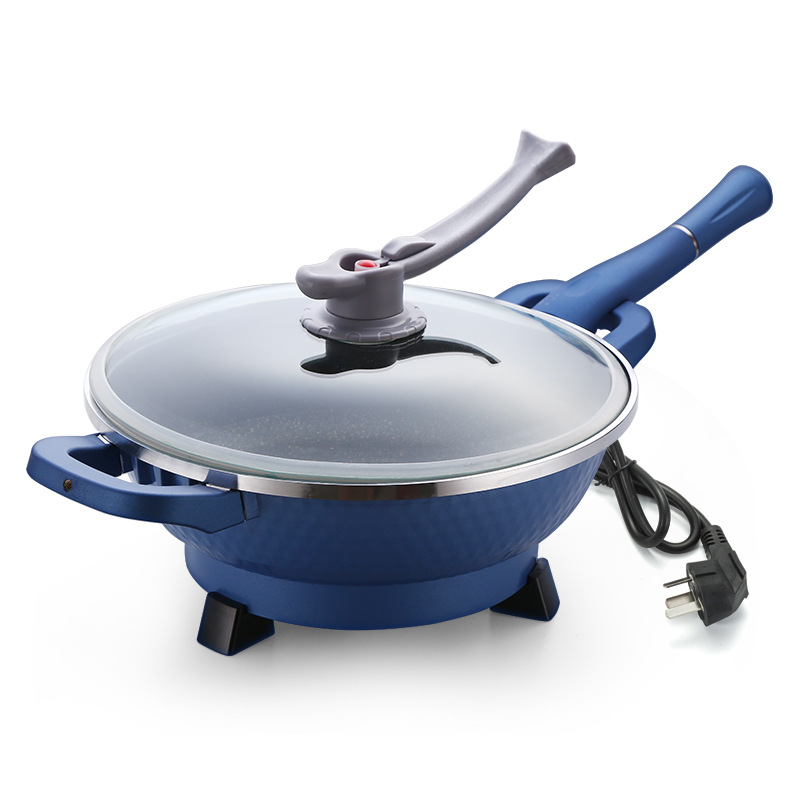 电磁炉炒菜锅一体式电炒锅爆炒热菜锅多功能家用插电焖炖炒煮两用