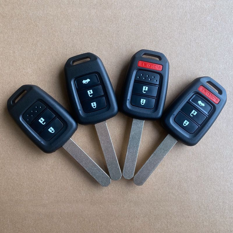 Suitable for Honda 2/3/4 Key Accord Fit Honda Straight Plate Key Shell Car Straight Plate Remote Control Key Shell