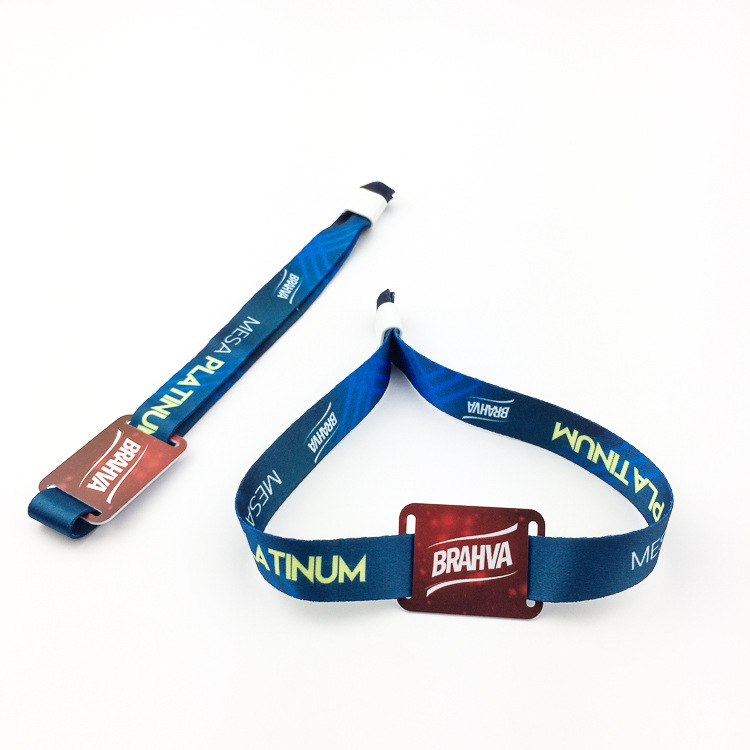 厂家供应icode芯片卡牌 rfid布手腕带 聚会专用一次性手环