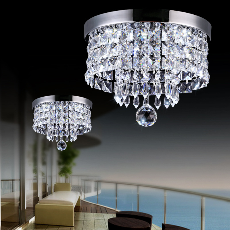 Factory Wholesale Crystal Aisle Light Hallway Lamp Corridor Light Bedroom Living Room Led Ceiling Balcony Light