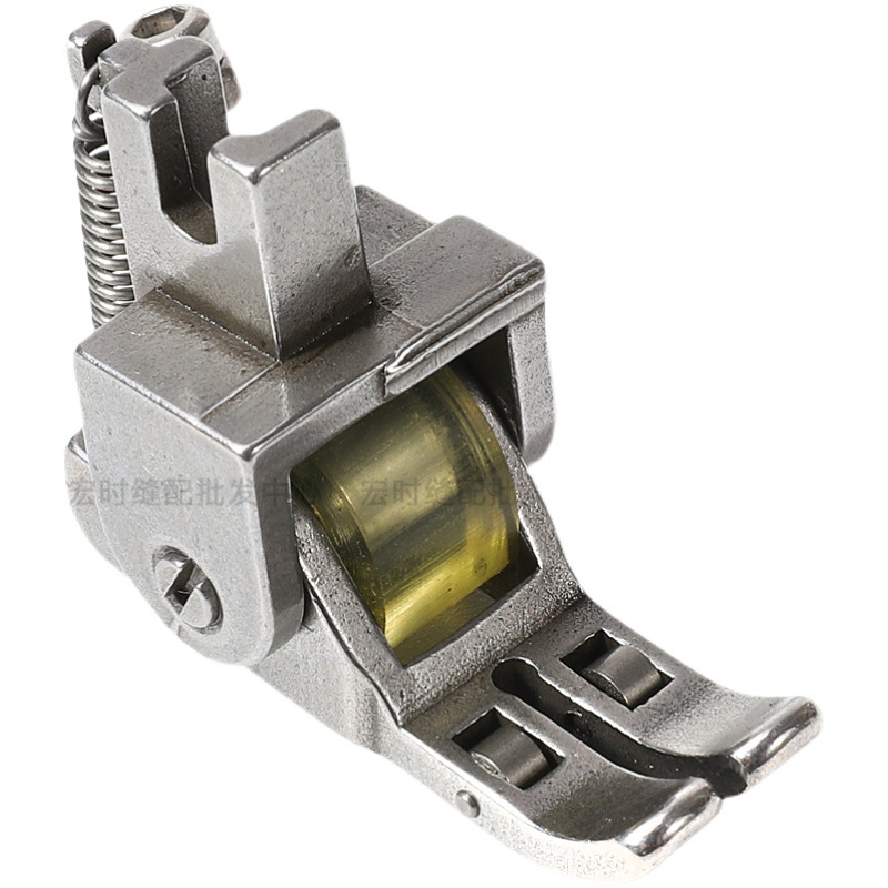 三轮平车纫机新款滚轮压脚皮衣厚料跑胆布做羽绒服专用压脚可调