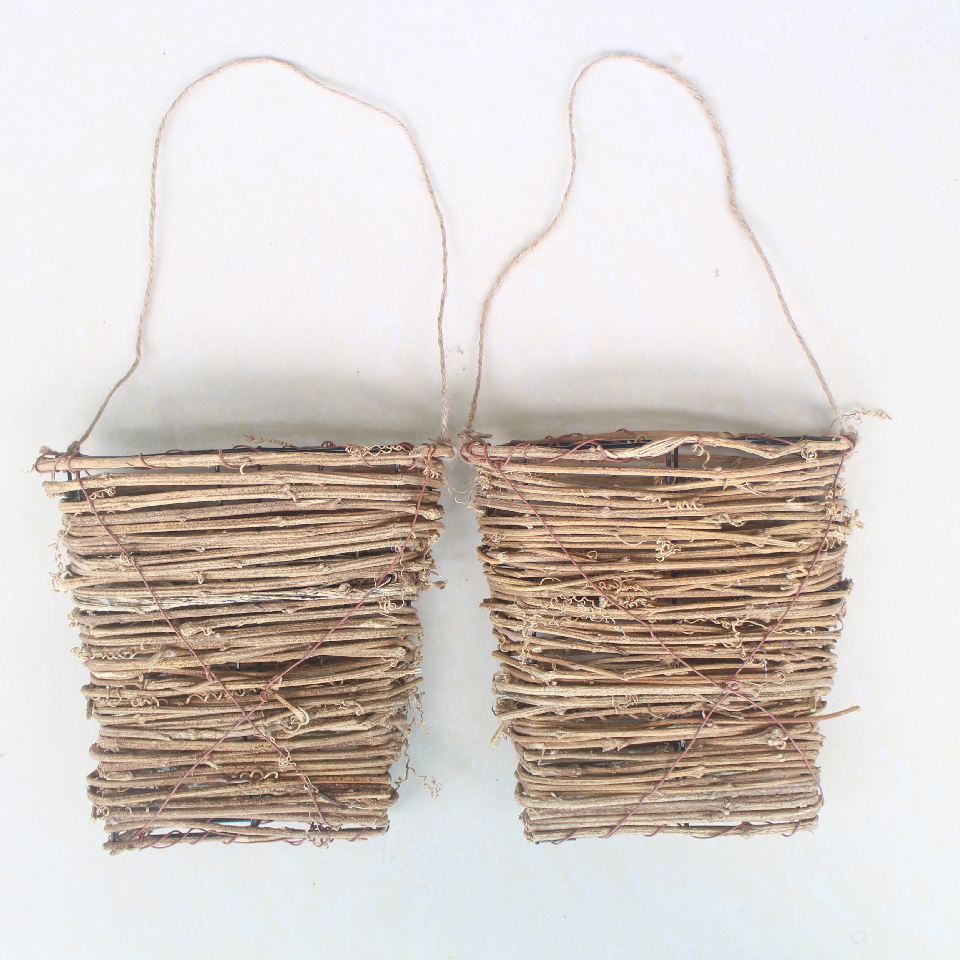 金丝藤挂篮门吊篮墙壁花篮感恩节墙壁花篮挂饰插花小花篮装饰门篮