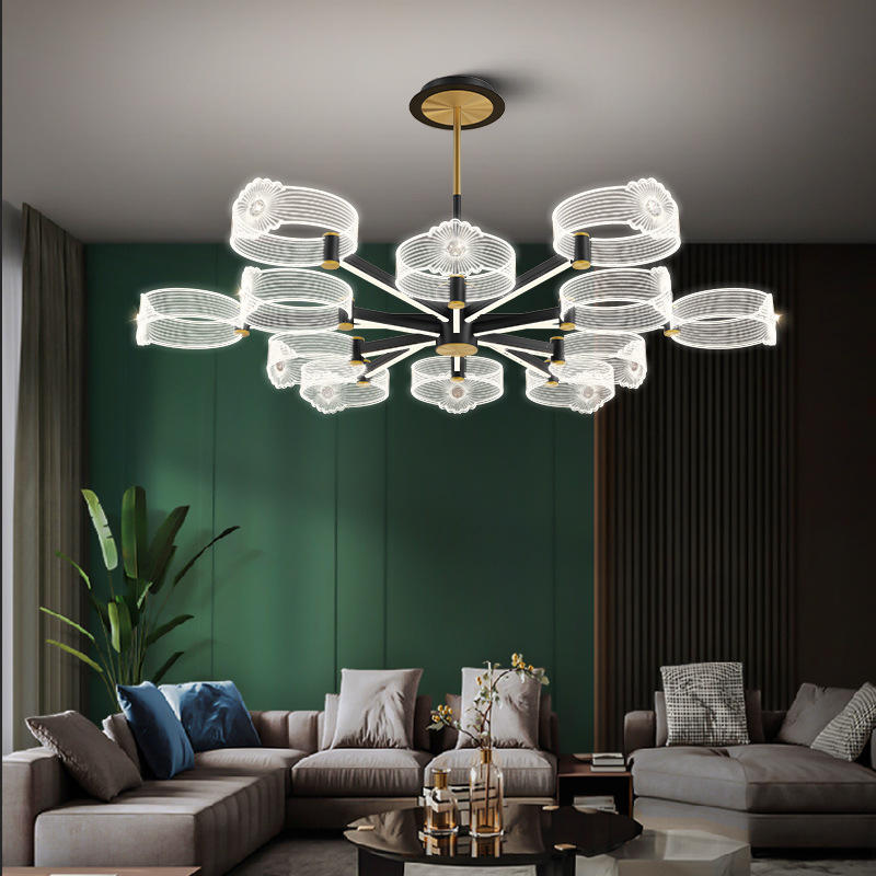 轻奢吊灯客厅灯后现代简约大气北欧餐厅灯新款创意个性别墅灯具