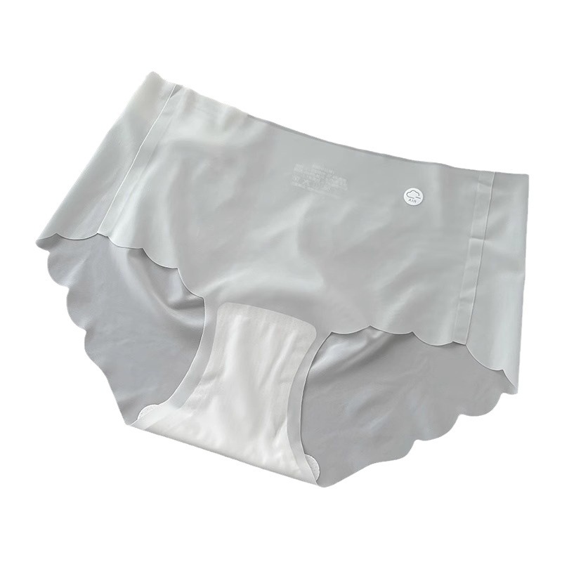 冰丝无痕内裤女夏季超薄款防夹臀桑蚕丝抑菌裆隐形女士面膜三角裤