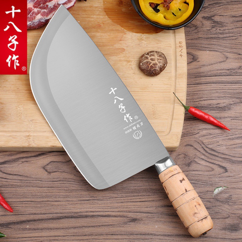 阳江十八子作加厚猪肉刀屠夫专用卖肉专业分割刀商用斩骨刀菜刀具