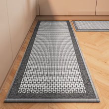 厨房地垫吸水吸油家用防滑脚垫防水防油免洗可擦耐脏地毯编织垫子