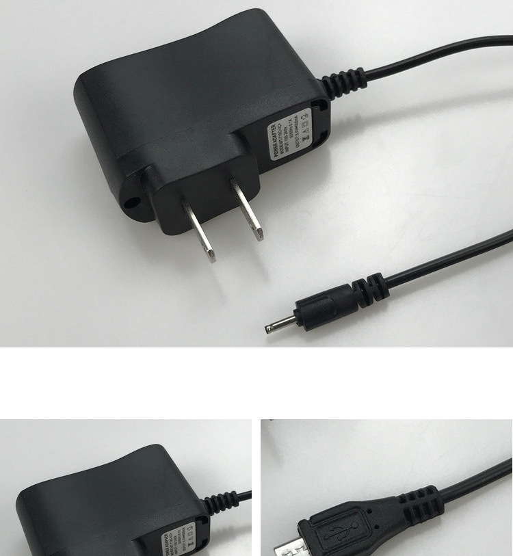 厂家批发安卓v8 v3接口直充5v500毫安老人手机红灯充电器带线直充