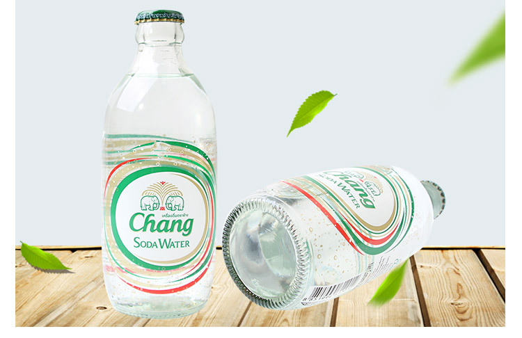 泰国进 口象牌大象苏打水含气泡汽水饮用水原味饮品325ml*2/4瓶