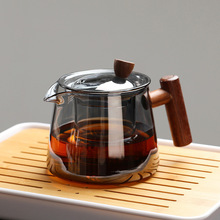 玻璃茶壶家用侧把泡茶壶套装耐高温玻璃过滤单壶玻璃茶具煮茶壶