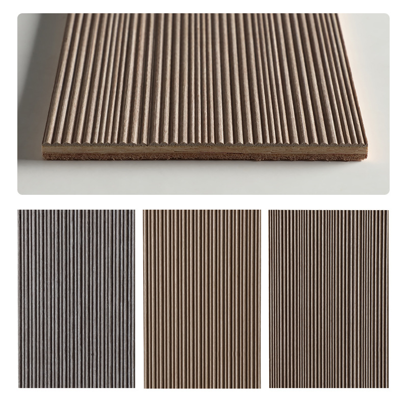 木饰面装饰板墙板波浪板木板木饰面护墙板波浪板造型板波纹板格栅