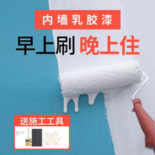 墙壁刷白涂料背景墙颜色白色内墙粉刷墙面油漆墙漆自刷涂料卧室