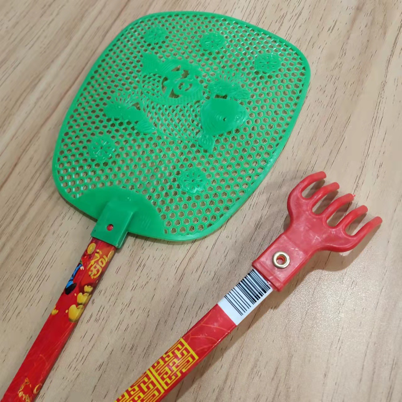 竹竿苍蝇拍加长杆不求人苍蝇拍子小手拍塑料头驱蚊灭蝇拍量大优惠