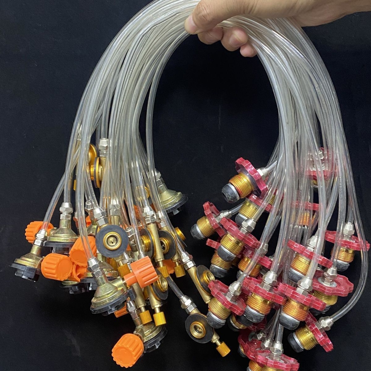 户外卡式长气罐充气阀卡式炉气罐充气转接头过桥煤气罐冲高山气罐