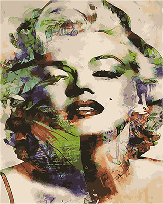 现货 手绘人物肖像数字油画 diy装饰画工艺礼品厂家直供