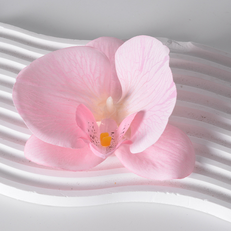 Diy Handmade Phalaenopsis Flower Head Petal Artificial Flower Accessories Flower Material Hairpin Headdress Decoration Laminate Material Wholesale